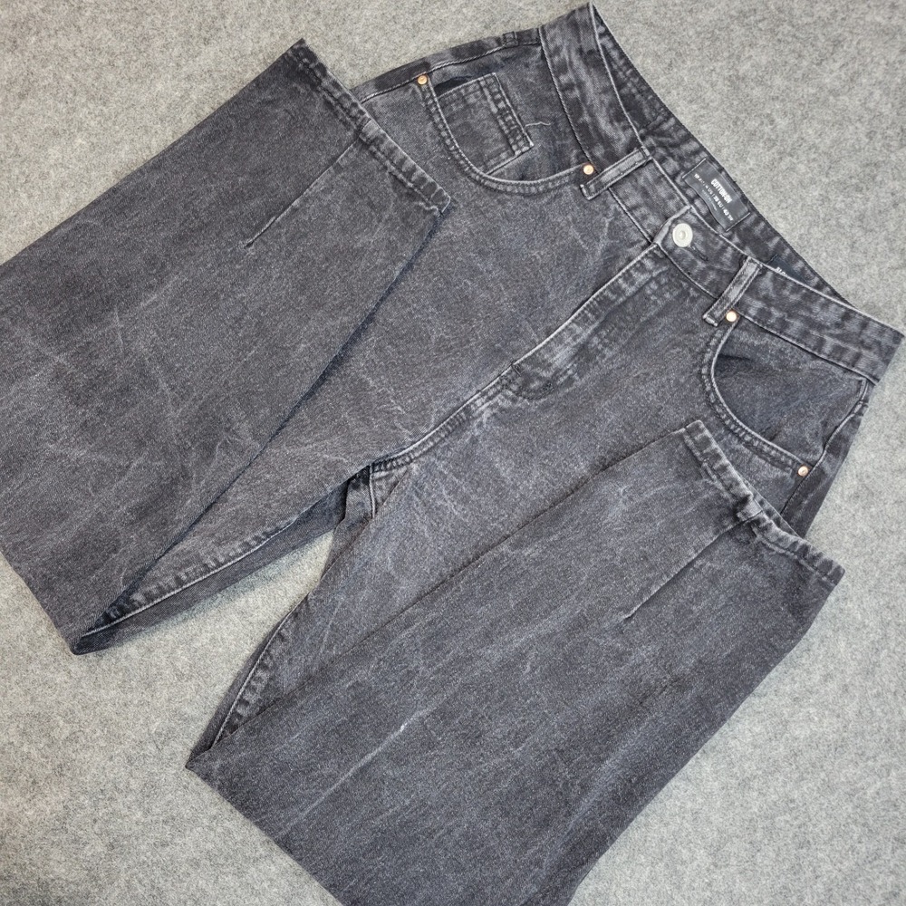 Cotton On Jeans Womens 6 Gray Slouch Mom Streetwear Grunge Americana Boho Y2K